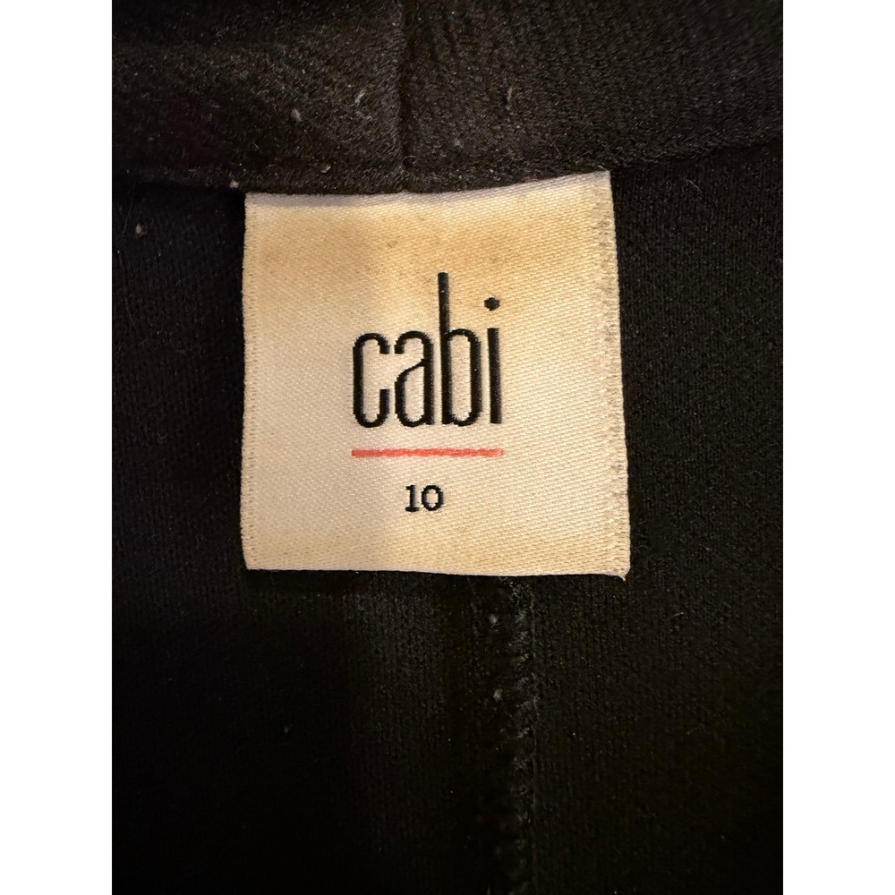 Cabi Womens Blazer Black Size 10 Single Button 3/4 Sleeve Ponte Knit Career - Picture 2 of 6